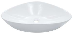 Chiuvetă de baie, alb, 58,5 x 39 x 14 cm, ceramică