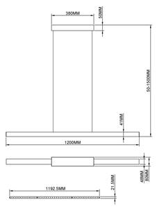 Globo 17018G - Lustră LED suspendată pe cablu CODY LED/24W/230V 3000K