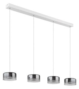 Globo 16024-4WR - Lustra suspendată pe cablu BELINDA LED/24W/230V alb/fumuriu