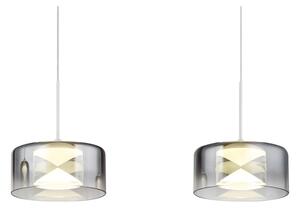 Globo 16024-4WR - Lustra suspendată pe cablu BELINDA LED/24W/230V alb/fumuriu