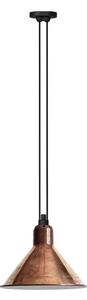 322 L Lustră Pendul Conical Raw Copper/White - Lampe Gras