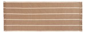 Calm Kelim Runner 80x200 Dark Sand/Off-White - Ferm Living
