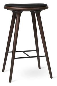 High Scaun de bar H74 Întuneric Stained Beech - Mater