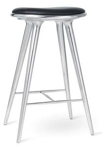 High Scaun de bar H74 Recycled Aluminum - Mater