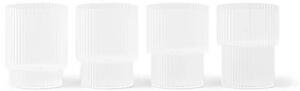 Ripple Small Glasses Set of 4 Frosted - Ferm Living