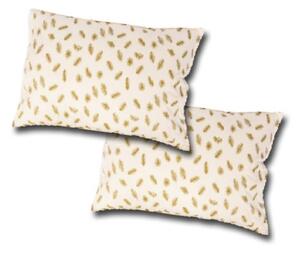 Set 2 perne din puf de gasca cu invelis din bumbac 50 x 70 cm