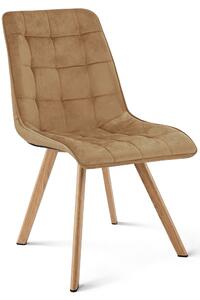 Scaun de luat masa CIEZA VELVET, maro