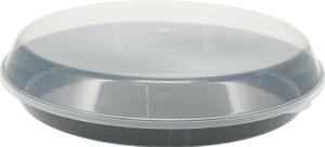 Castron de servit din plastic EH cu capac 35,5 x8,5 cm, negru