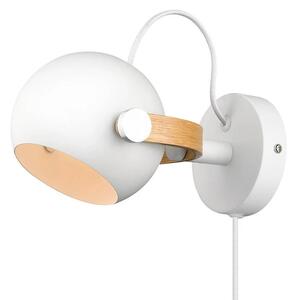 D.C Aplică de Perete Ø12 White/Oak - Halo Design
