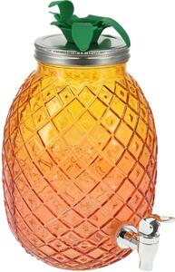 Dozator de băuturi EH din sticlă 4,5 l,portocaliu