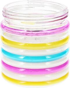 Lumânare repelentă Citronella Stripes, 780 g , 11în 12 cm, roz