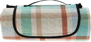 Pătură de picnic Redcliffs Dice verde-portocaliu,150 x 180 cm