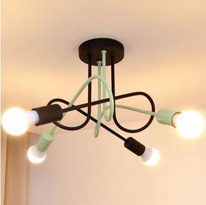 Lustră aplicată OXFORD 4xE27/15W/230V negru/verde