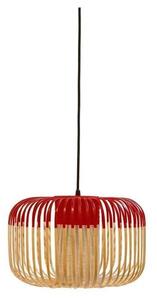 Bamboo Lustră Pendul S Red - Forestier