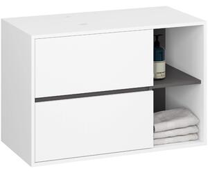 Dulap de baie Vambos W90UM 2SZ 2P (alb + grafit). Promo -13%. 1152122