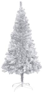 Pom de Crăciun artificial cu suport, argintiu, 150 cm, PET