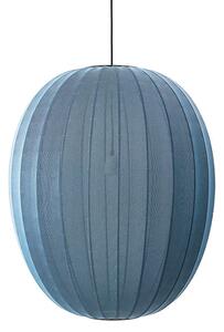 Knit-Wit 65 High Oval Lustră Pendul Blue Stone - Made By Hand