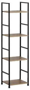 Raft GD-214 OAK Leik, 4 etajere, 29,2 x 23,5 x112,5 cm