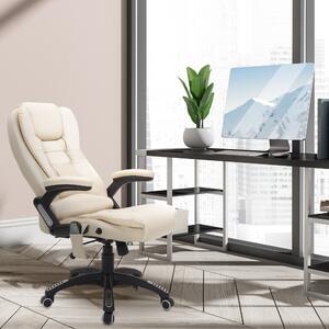 HomCom scaun birou directorial, cu masaj 62x68x111-121cm | AOSOM RO