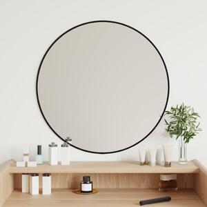 Oglindă de perete rotundă, negru, Ø 60 cm