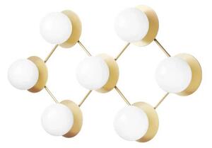 Liila 7 Aplică de Perete/Plafonieră Nordic Gold/Opal White Clear - Nuura