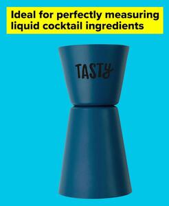 Pahar dublu masura pentru cocktail Tasty 678415, 9x4,5 cm, 50 ml, Otel inoxidabil, Albastru
