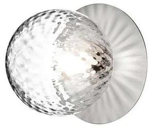 Liila 1 Aplică de Perete/Plafonieră IP44 Medium Light Silver/Optic Clear - Nuura
