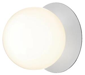 Liila 1 Aplică de Perete/Plafonieră IP44 Large Light Silver/Opal White - Nuura