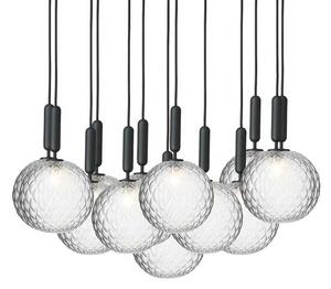 Miira 13 Candelabru Large Rock Grey/Optic Clear - Nuura