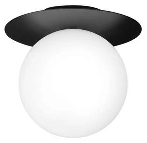 Liila 1 Aplică de Perete/Plafonieră IP44 Large Black/Opal - Nuura
