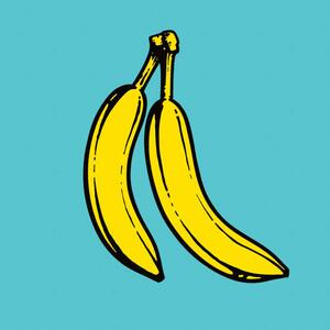 Ilustrație Bananas Pop Art illustration, Man_Half-tube