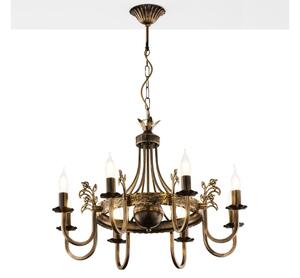 Jupiter 225 - KO 8 - Candelabru KORONA suspendat pe lanț, 8xE14/40W/230V
