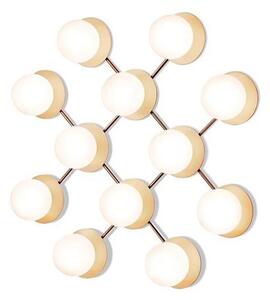 Liila 12 Aplică de Perete/Plafonieră Nordic Gold/Opal White - Nuura
