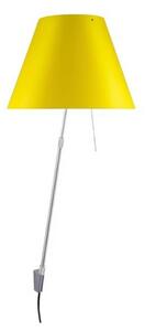 Costanza Aplică de Perete cu Dimmer Aluminium cu Smart Yellow - Luceplan