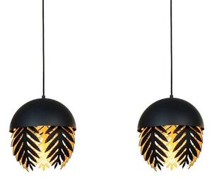 Aparas 2 Lustră Pendul Black/Gold - Lucande