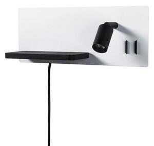 Serra LED Aplică de Perete USB C Dim. Right Side Matt Alb/Matt Negru - Paulman
