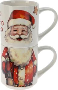 Set de 2 căni Santa, 265 ml, porțelan