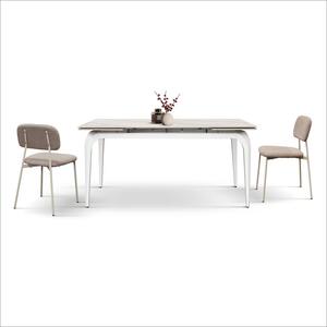 Masă ceramică extensibilă Evelin 160/80 cm + 2 extensii de 40 cm
