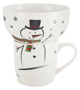 Orion Cană de porțelan cu bol Snowman, 0,35 l