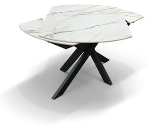 Masă ceramică extensibilă Calacata Gold 140/90 cm
