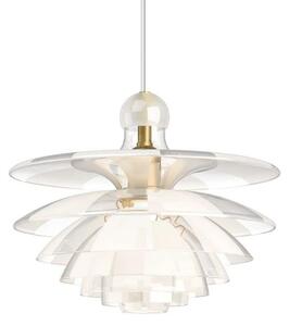 PH Septima Lustră Pendul Clear Matt Glass/Brass - Louis Poulsen