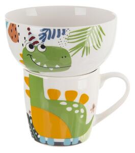 Orion Cană de porțelan cu bol Dino, 0,35 l