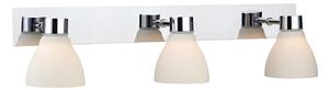 Cassis 3 Aplică de Perete IP44 Crom/Opal - Markslöjd