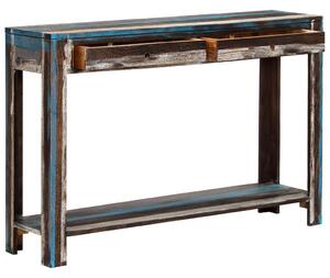 Masă consolă din lemn masiv, vintage, 118 x 30 x 80 cm