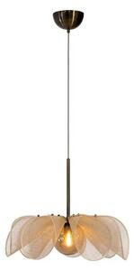 Styrka Lustră Pendul Ø63 Beige/ Antique Brass/Amber - Markslöjd
