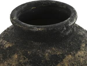 Vaza Earthy din teracota gri inchis antichizat 23.5x33.5 cm