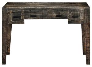 Birou, negru, 110 x 50 x 75 cm, lemn masiv de mango