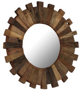 Oglindă de perete, 70 cm, lemn masiv reciclat