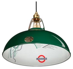 Large 1933 Design Lustră Pendul District Line Green - Coolicon