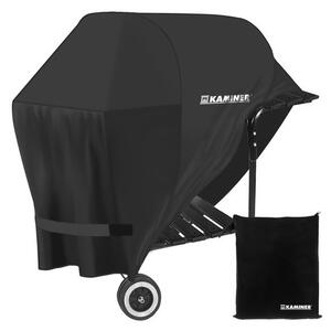 Husa protectie gratar, catarame prindere, inchidere velcro, 95x100x60cm, negru
